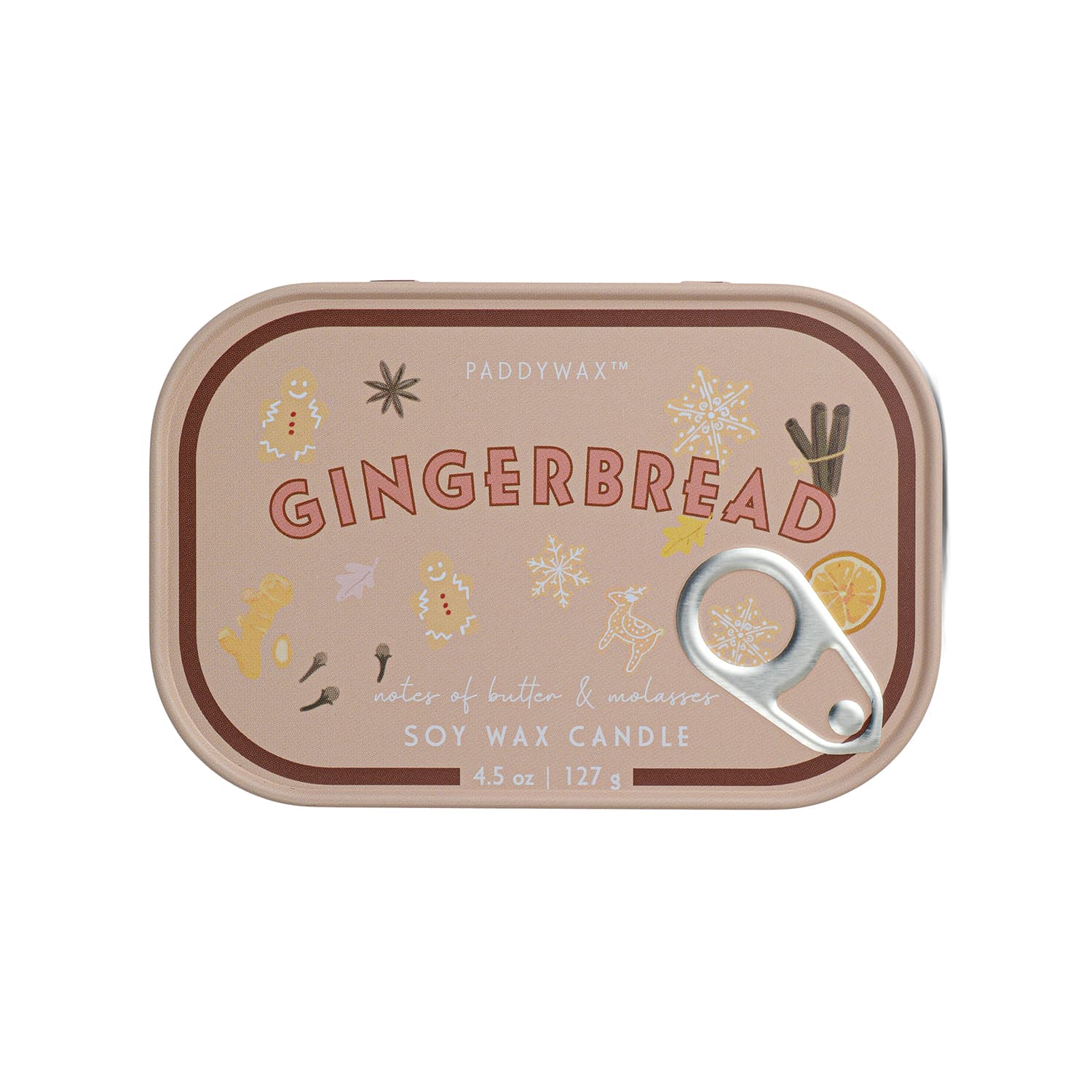 Świeca sojowa w puszce - Paddywax Bistro – GINGERBREAD