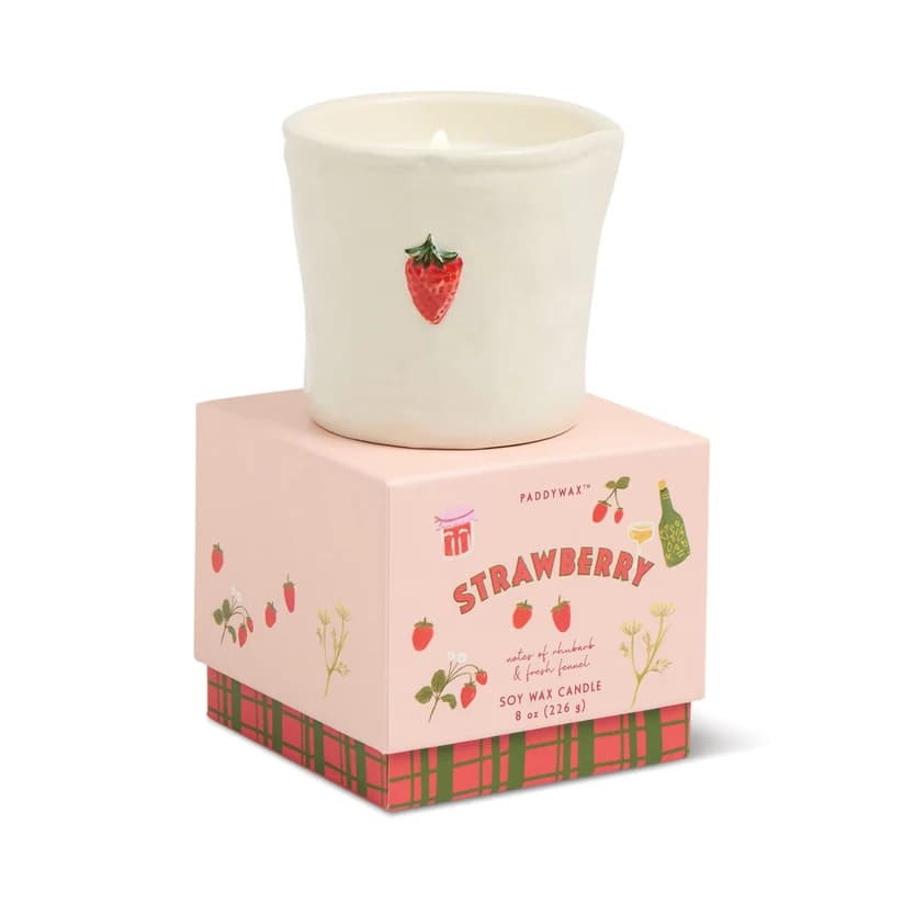 Świeca sojowa w ceramice - Bistro Paddywax – Strawberry