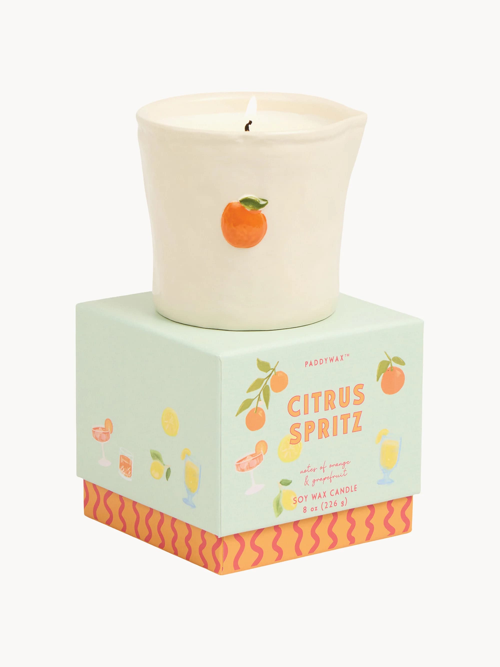 Świeca sojowa w ceramice - Bistro Paddywax – Citrus Spritz