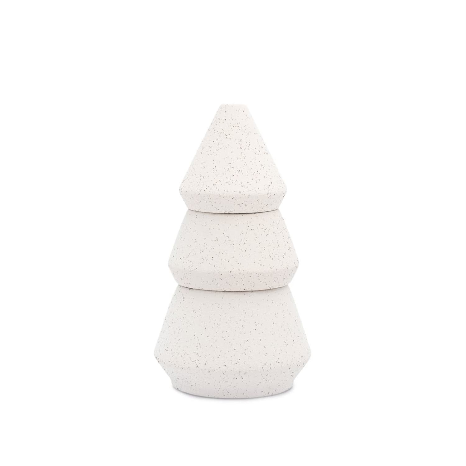 Świeca sojowa Cypress & Fir – Choinka duża (297g i 155g + Stojak na kadzidła) – White