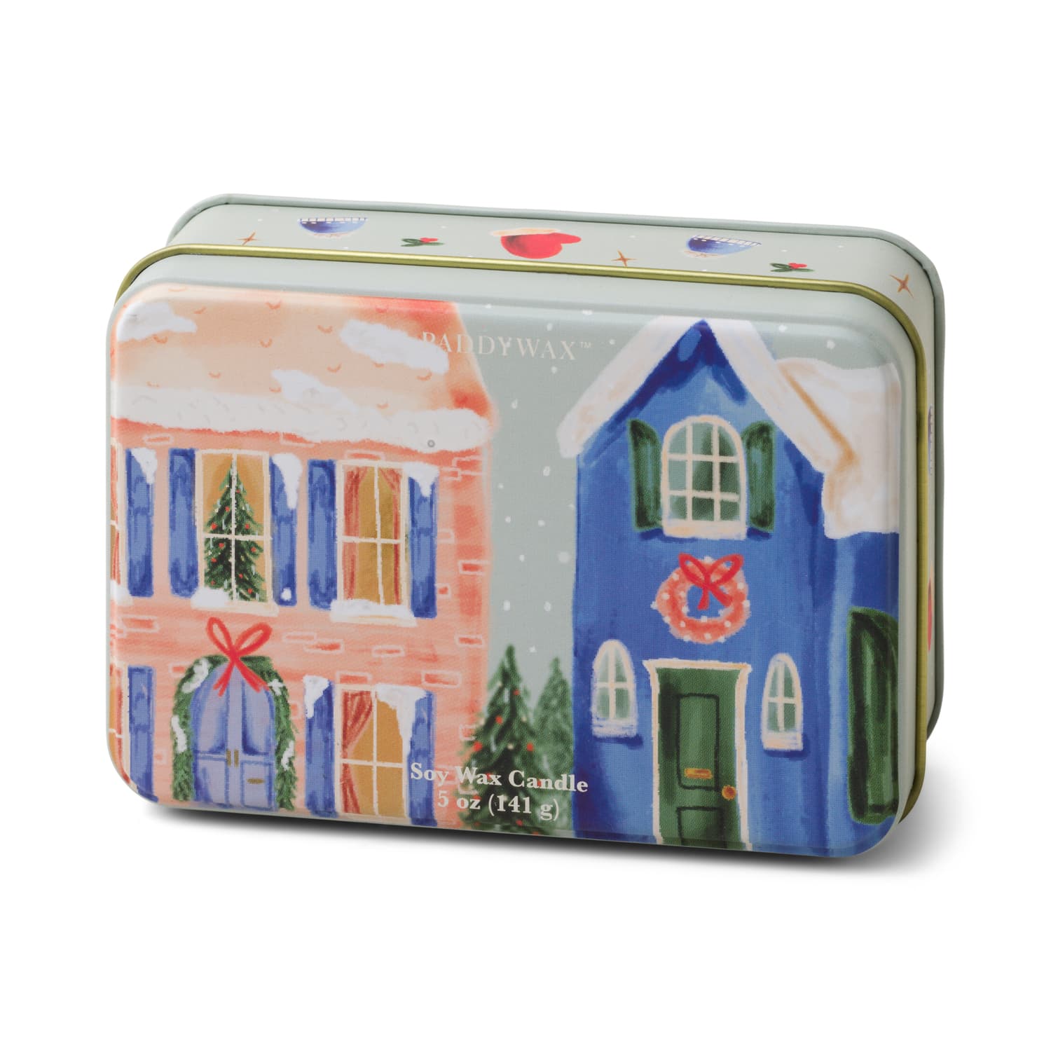 Świeca w puszce Christmas Tin (141g) – Christmas Tin Neighborhood - Winter Balsam