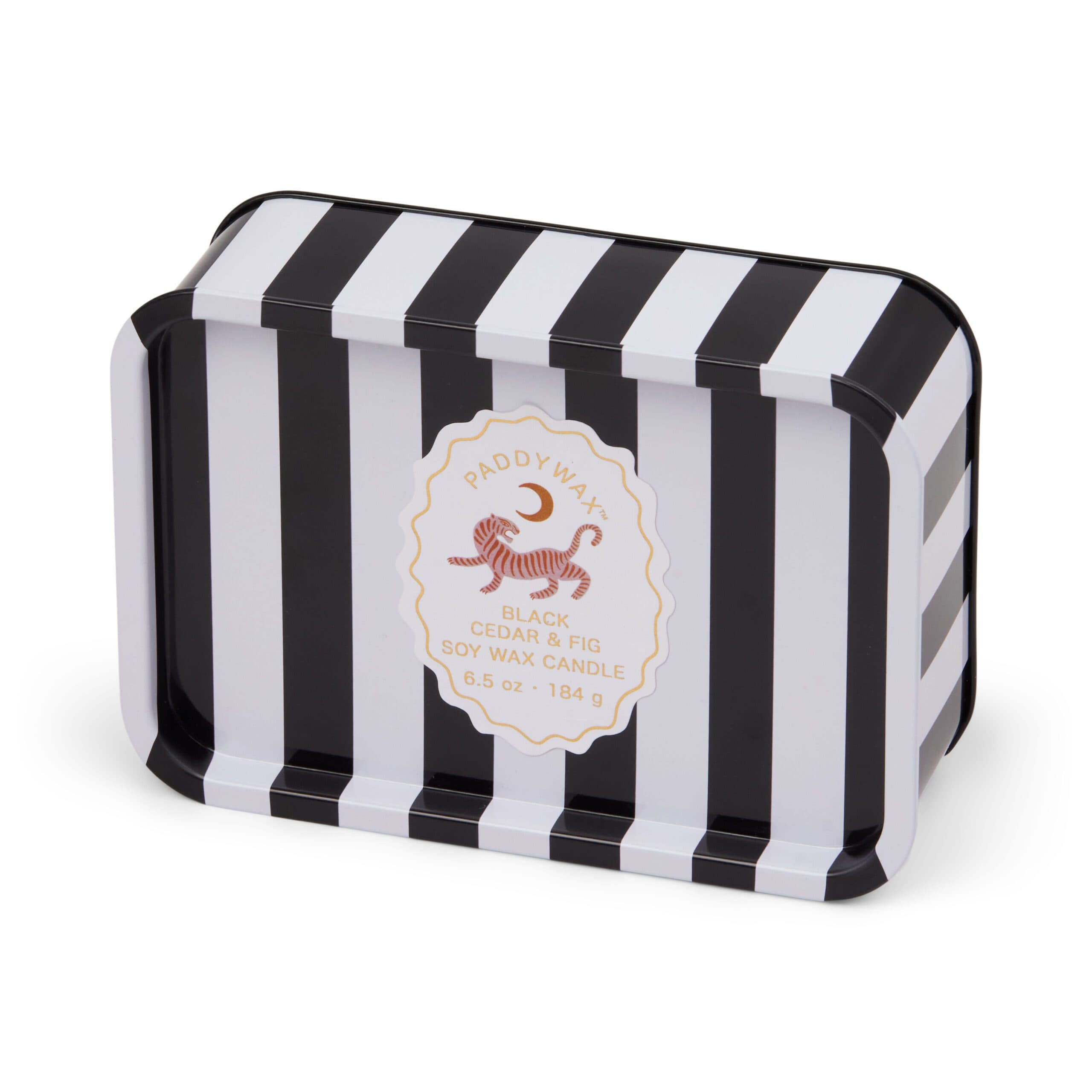 Świeca sojowa w puszce - Paddywax Adopo – Tiger - Black Cedar & Fig