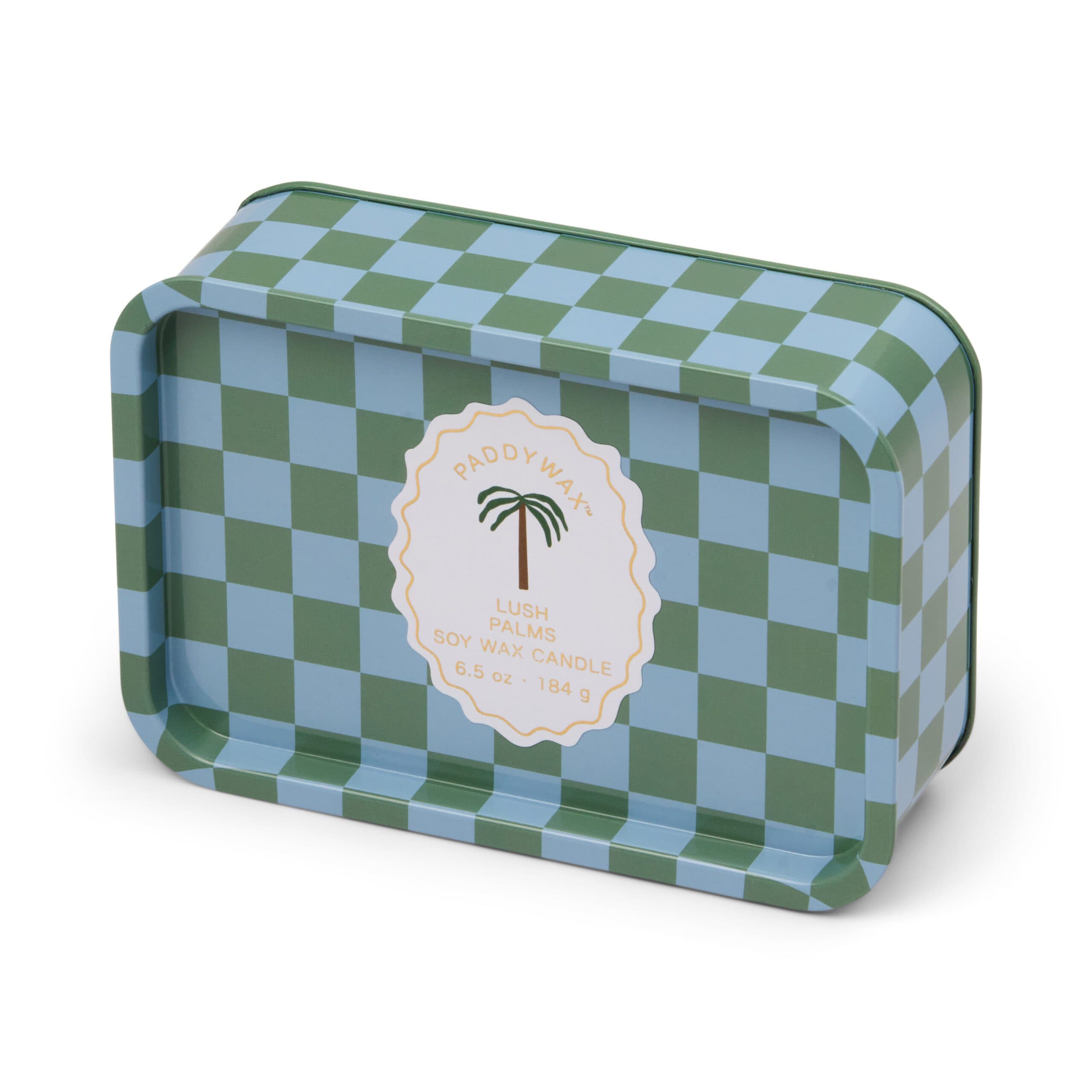 Świeca sojowa w puszce - Paddywax Adopo – Palms - Lush Palmas
