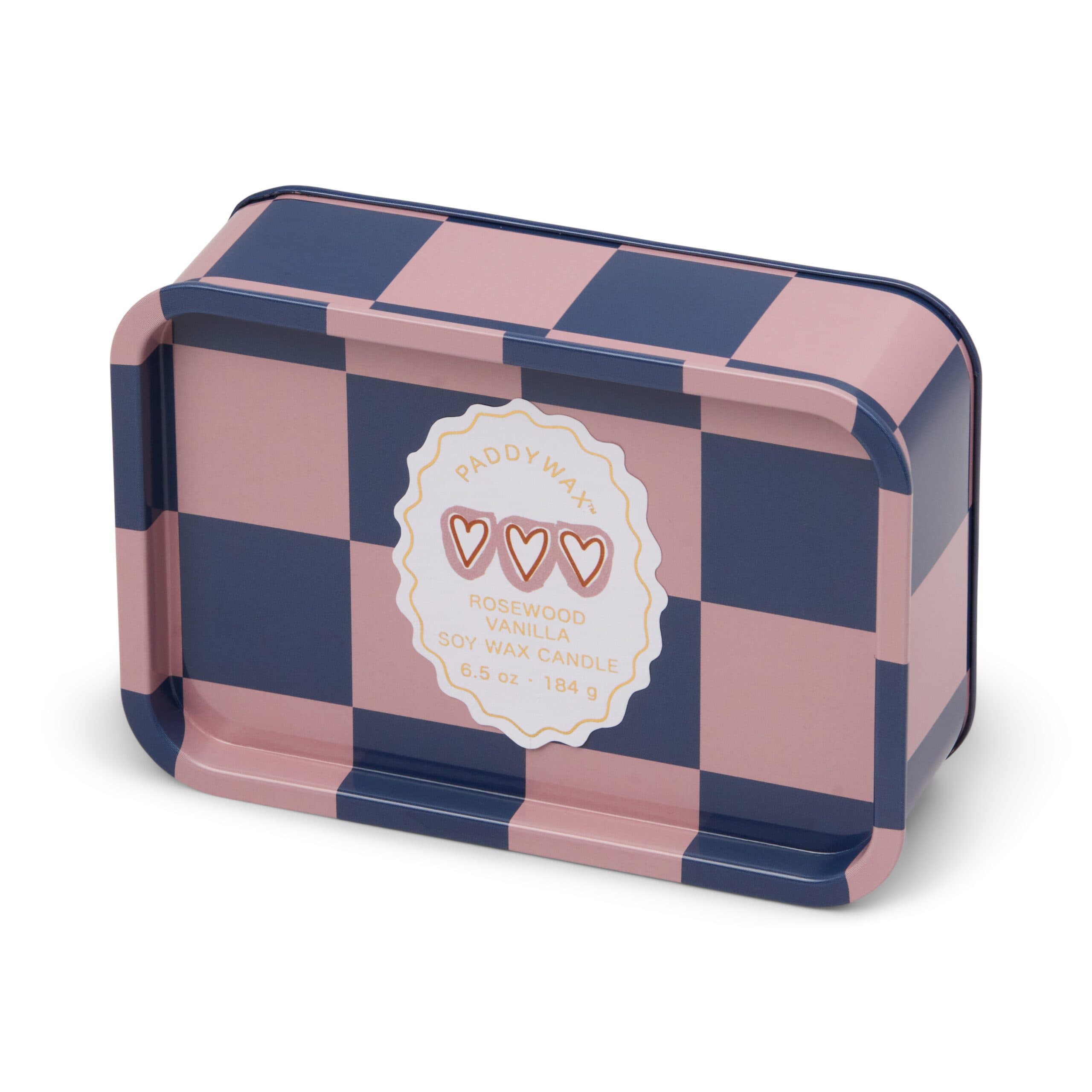 Świeca sojowa w puszce - Paddywax Adopo – Hearts - Rosewood Vanilla