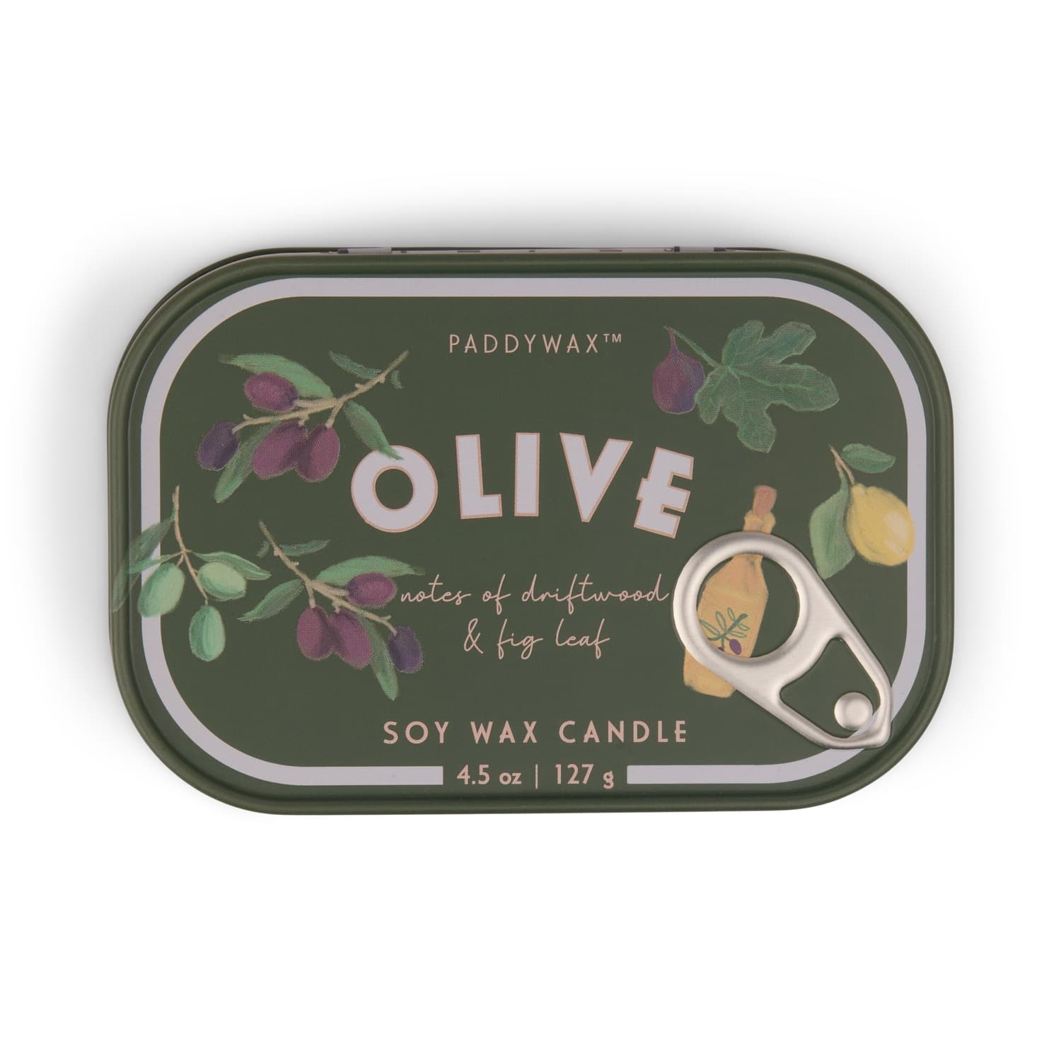 Świeca sojowa w puszce - Paddywax Bistro – Olive - Fig & Olive