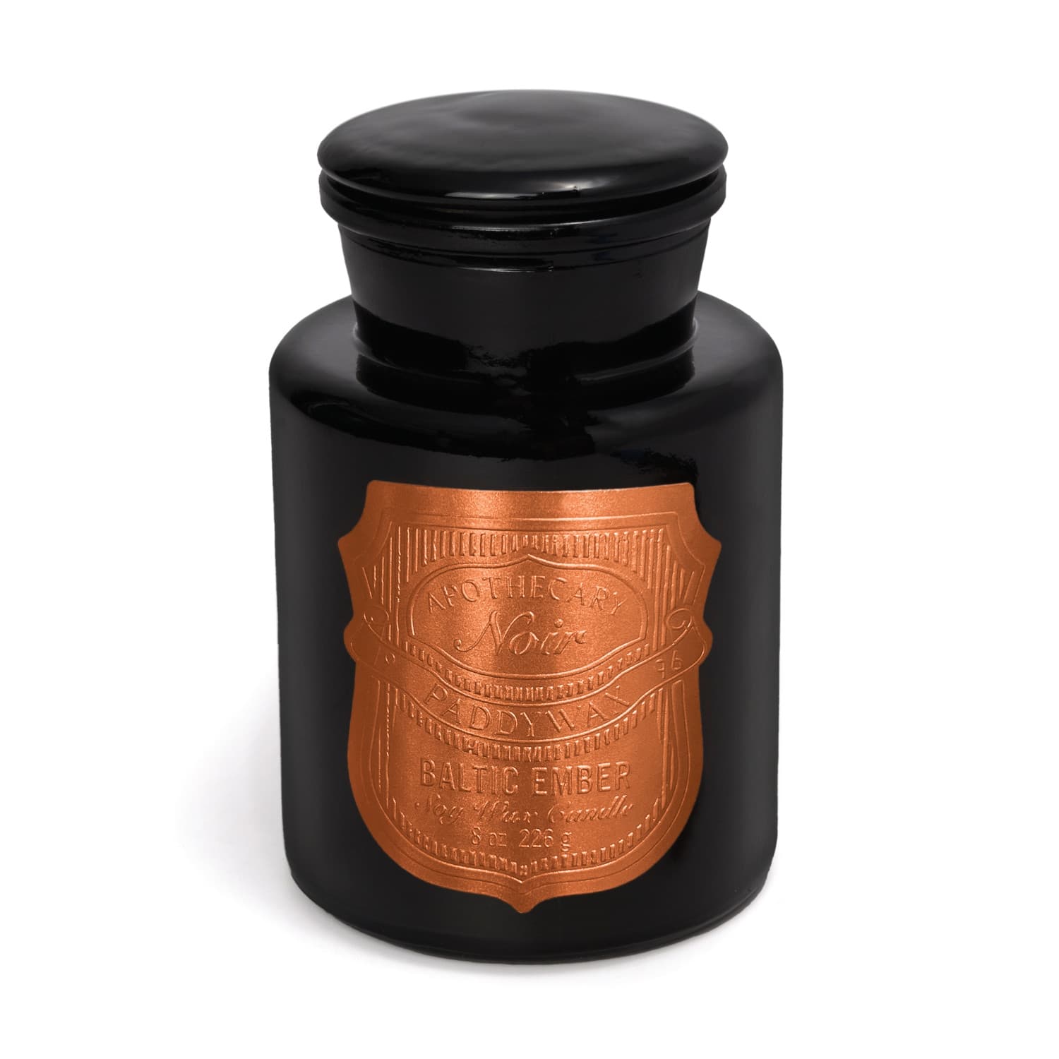 Świeca sojowa szklana - Paddywax Apothecary Noir – Baltic Ember