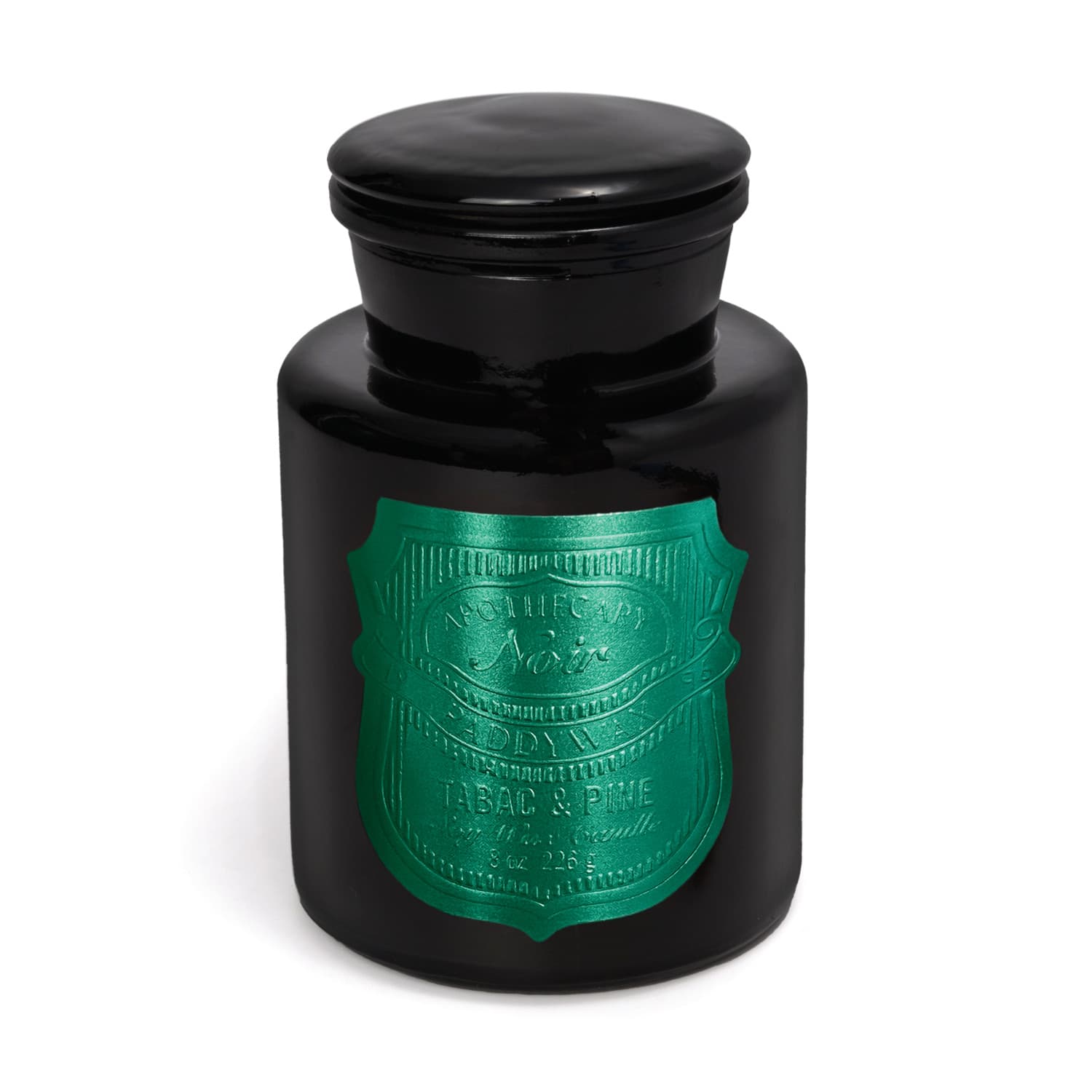 Świeca sojowa szklana - Paddywax Apothecary Noir – Tabac & Pine