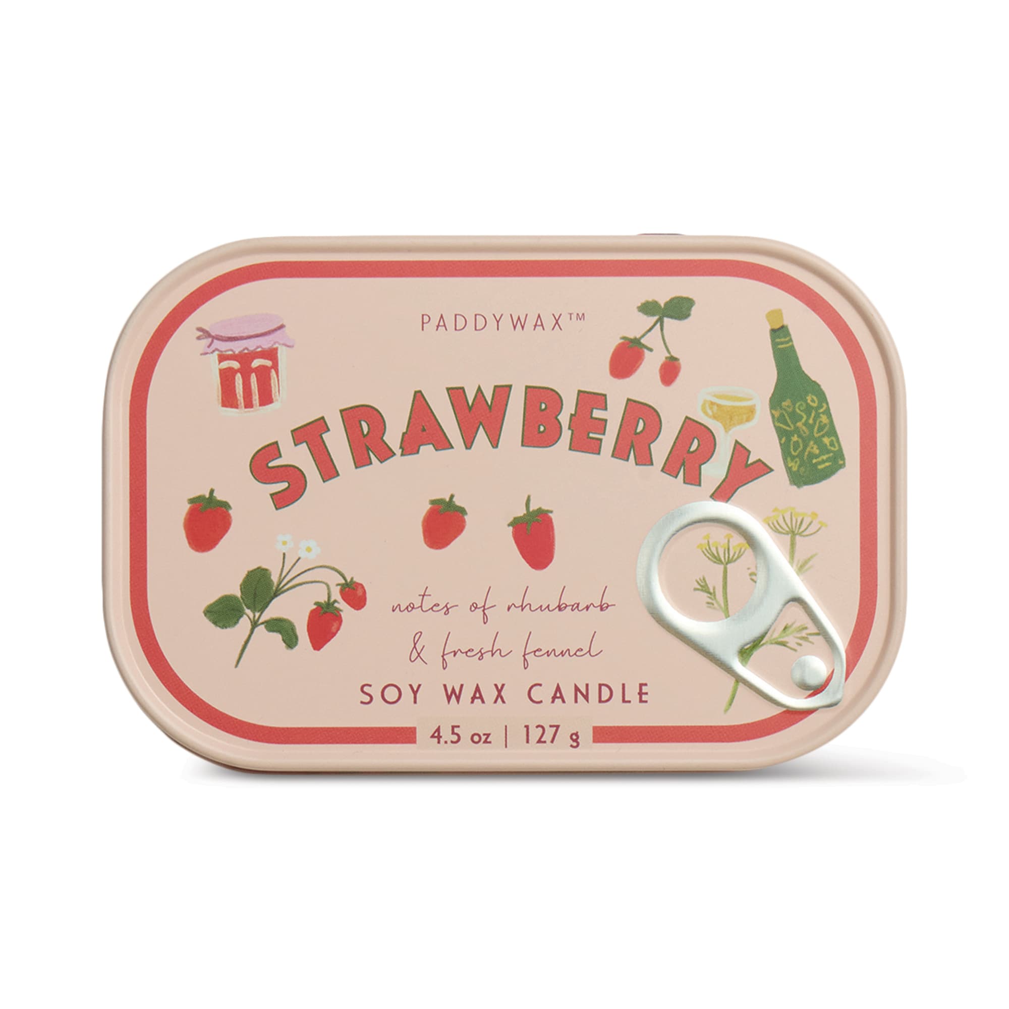 Świeca sojowa w puszce - Paddywax Bistro – Strawberry