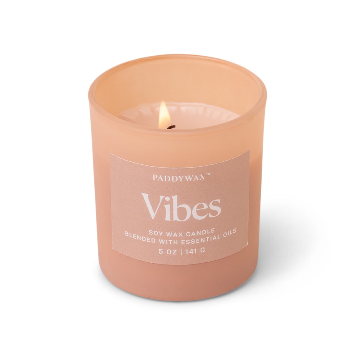 Świeca sojowa szklana - Paddywax Wellness – Pink Vibes