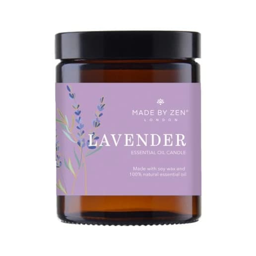 Świeca sojowa z olejkami eterycznymi (140g) – Made by Zen – Lavender