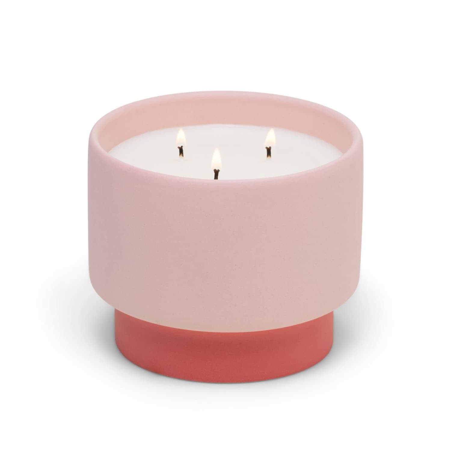 Świeca sojowa ceramiczna - Paddywax Color Block – Pink - Sparkling Grapefruit