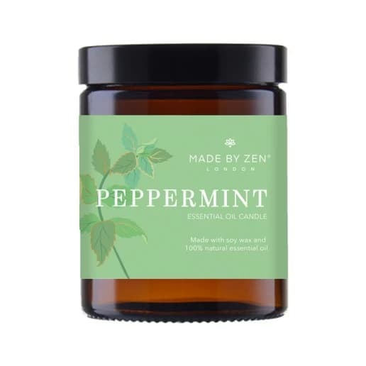 Świeca sojowa z olejkami eterycznymi (140g) – Made by Zen – Peppermint