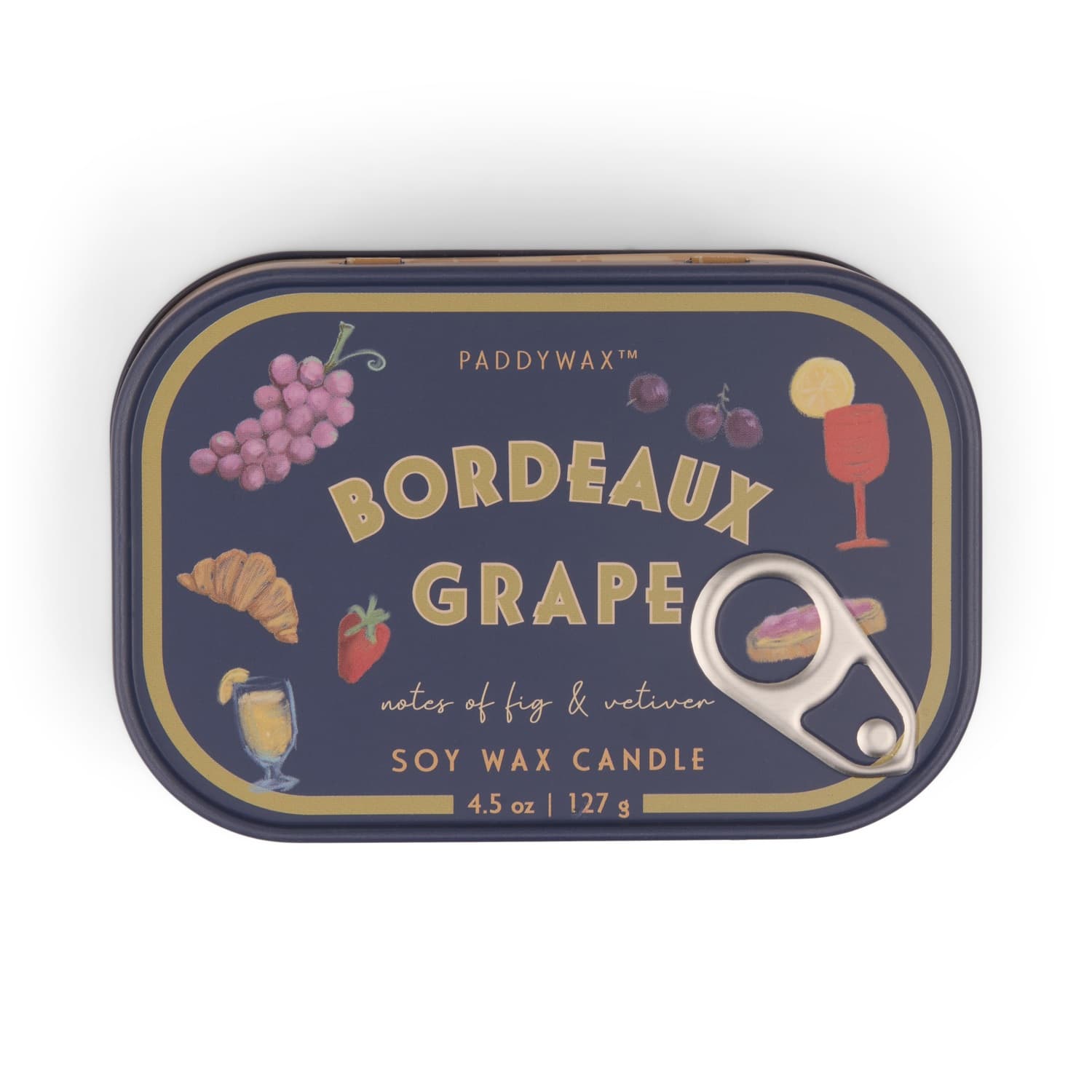 Świeca sojowa w puszce - Paddywax Bistro – Bordeaux Grapes