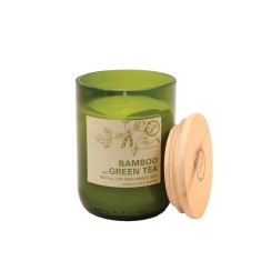 Paddywax Bamboo & Green Tea - świeca w słoju Eco Green