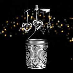 Obrotowy świecznik na tealight - Serce