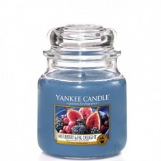 Mulberry & Fig Delight - Yankee Candle - Średni słój