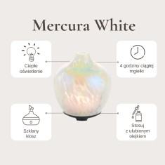 Mercura szklany biały dyfuzor