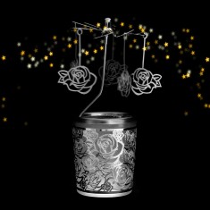 Obrotowy świecznik na tealight - Róża