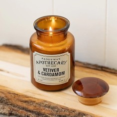 Paddywax Vetiver & Cardamon - sojowa świeca w słoju Apothecary